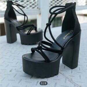 Black Platform SHEIN Heels
